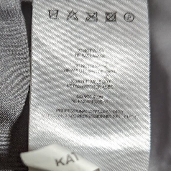 PRINGLE Chrome Gray Satin Blazer Jacket sz 6 - Picture 5 of 6